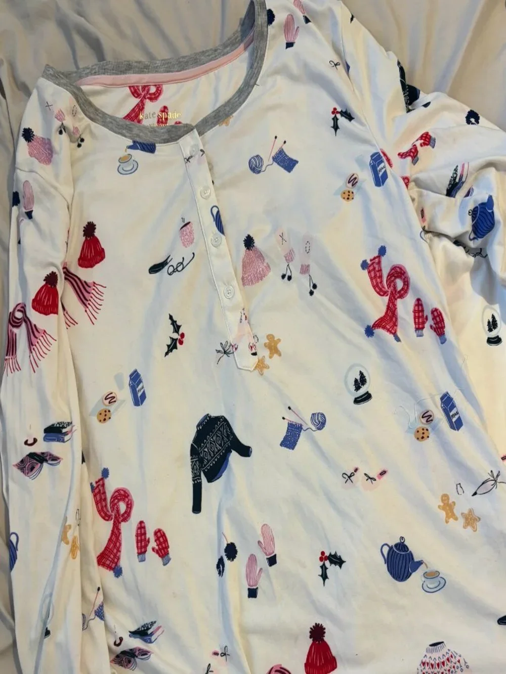 Kate Spade winter wonderland pajama set